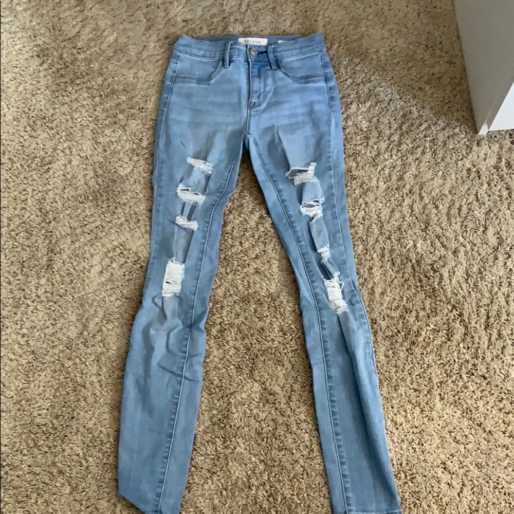 Light blue jeans